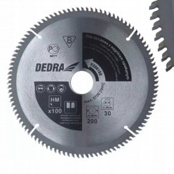 DEDRA TARCZA PIŁA TARCZOWA WĘGLIK DO ALUMINIUM 250 254MM 100 ZĘBÓW H250100