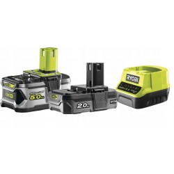 RYOBI WKRĘTARKA UDAROWA +BITY +ODKURZACZ +2Ah+5Ah