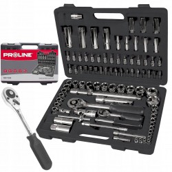 PROLINE ZESTAW 94el. KLUCZE NASADOWE i KOŃCÓWKI 1/2” 1/4” TORX BITY