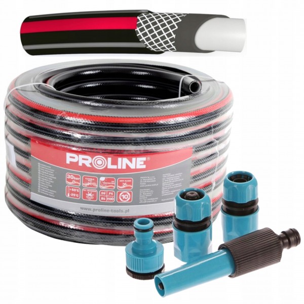 PROLINE WĄŻ OGRODOWY 4-W 30BAR 1/2'' 30M PREMIUM PRODUKT POLSKI +ZRASZACZ PROLINE WĄŻ OGRODOWY 4-W 30BAR 1/2'' 30M PREMIUM PRODUKT POLSKI +ZRASZACZ