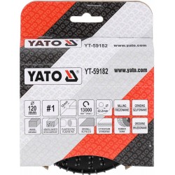 TARCZA FREZ PEŁNY WYPUKŁY TARNIK 120x12MM NR1 YATO