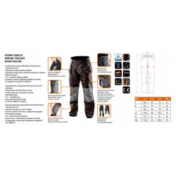 NEO SPODNIE ROBOCZE DO PASA 2w1 ODPINANE NOGAWKI KIESZENIE M/50 81-230 M