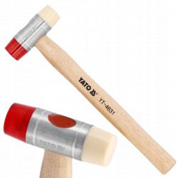 YATO MŁOTEK BLACHARSKI 28MM 2 KOŃCÓWKI PU/NYLON TRZONEK HIKOROWY YT-4631