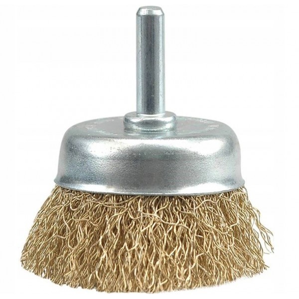 VOREL - SZCZOTKA STALOWA CZOŁOWA Z TRZPIENIEM - DRUT KARBOWANY 50 MM 06987 VOREL - SZCZOTKA STALOWA CZOŁOWA Z TRZPIENIEM - DRUT KARBOWANY 50 MM 06987