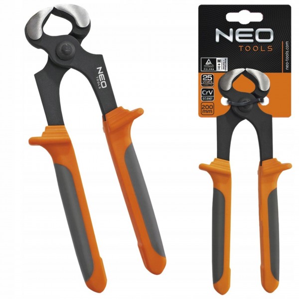 NEO TOOLS OBCĘGI SZCZYPCE CĘGI DO GWOŹDZI CZOŁOWE 200mm CrV 01-150