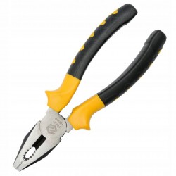 VOREL SZCZYPCE UNIWERSALNE ZĄBKOWANE SZCZĘKI 180 MM KOLOR ŻÓŁTY 40042