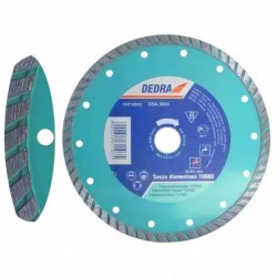 DEDRA TARCZA DIAMENTOWA TURBO DO CIĘCIA GLAZURY GRES 150x22,2MM DEDRA H1102