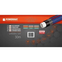 WĄŻ OGRODOWY 4-WARSTWOWY DO PODLEWANIA 22BAR 3/4'' 30M PRODUKT POLSKI