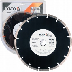 YATO TARCZA DIAMENTOWA DO CIĘCIA BETONU CEGŁY KAMIENIA SUCHO 230mm YT-6005
