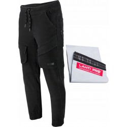 LAHTI PRO SPODNIE ROBOCZE JOGGERY BAWEŁNIANE MĘSKIE CZARNE BHP L40536 XXXL