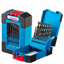KOMPLET WIERTEŁ DO METALU HSS PRO 19 SZT SCHMITH