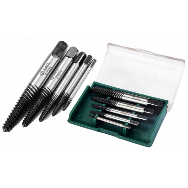 SATA ZESTAW 5SZT WYKRĘTAKÓW WYKRĘTAKI DO ZERWANYCH ŚRUB 2,5-8,0MM ST09704SJ SATA ZESTAW 5SZT WYKRĘTAKÓW WYKRĘTAKI DO ZERWANYCH ŚRUB 2,5-8,0MM ST09704SJ
