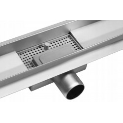 ODPŁYW LINIOWY 90 cm NAPO STAL NISKI SYFON 52 mm