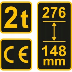 VOREL PODNOŚNIK HYDRAULICZNY BUTELKOW SŁUPKOWY 2T