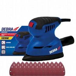 DEDRA SZLIFIERKA OSCYLACYJNA SIECIOWA DELTA 125W 12X PAPIER ŚCIERNY DED7941