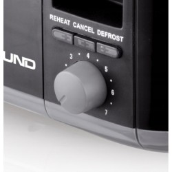 LUND TOSTER 1300-1500W CZARNY 4 TOSTA REGULACJA