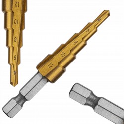 HOGERT HT6D321 WIERTŁO STOPNIOWE STOŻKOWE 4-12MM