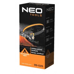 LATARKA CZOŁOWA AKUMULATOROWA 800lm USB NEO 99-026