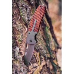 NEO NÓŻ TURYSTYCZNY SURVIVALOWY SKŁADANY SCYZORYK ZACZEP NA PAS 22cm 63-115