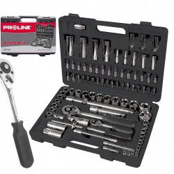 PROLINE ZESTAW 94el. KLUCZE NASADOWE i KOŃCÓWKI 1/2” 1/4” TORX BITY