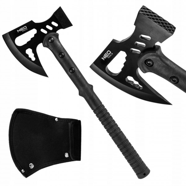 NEO TOPOREK TAKTYCZNY SIEKIERA MŁOTEK 400g 3Cr13 + ETUI SURVIVAL 63-178