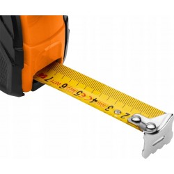 NEO MIARA ZWIJANA STALOWA 3m X 16mm AUTO BLOKADA DWA PRZYCISKI STOP 67-221
