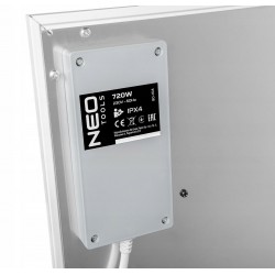 NEO PANEL GRZEWCZY NA PODCZERWIEŃ GRZEJNIK 720W PROMIENNIK 90-104 + PILOT