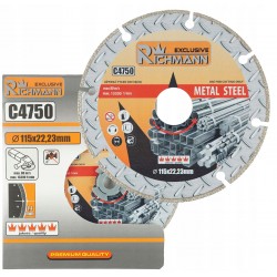 C4750 RICHMANN TARCZA DIAMENTOWA DO CIĘCIA METALU ŻELIWA STALI 115x1,4 MM