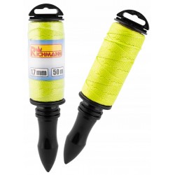 C3601 POLIPROPYLENOWY SZNUREK MURARSKI Z RĄCZKĄ 50M 1,7MM ZIELONY RICHMANN