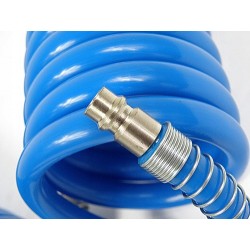 WĄŻ PRZEWÓD SPIRALNY PNEUMATYCZNY 10M DO KOMPRESOR PE 5x8mm NIEBIESKI