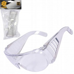 VOREL 74501 OKULARY OCHRONNE ROBOCZE BHP BUDOWLANE BEZBARWNE POLIWĘGLAN