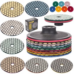 TARCZA DIAMENTOWA ZESTAW DO SZLIFOWANIA GRESU DYSK POWERMAT PM-DPP-100TS