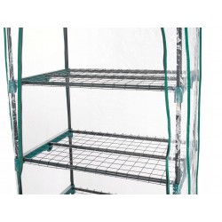 SZKLARNIA OGRODOWA BALKONOWA 5 PÓŁEK NA KWIATY STABILNA 195x70x50 cm