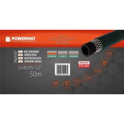 WĄŻ OGRODOWY 3-WARSTWOWY 20BAR 1/2" 50M DO PODLEWANIA PCV PRODUKT POLSKI