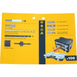 DEWALT DT71569 BITY WIERTŁA OTWORNICE 100el ZESTAW