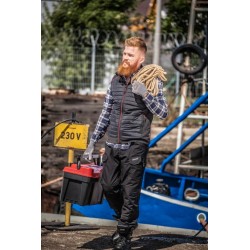 LAHTI PRO BEZRĘKAWNIK OCIEPLANY ROBOCZY CZARNY KAMIZELKA BHP L41310 R. XL