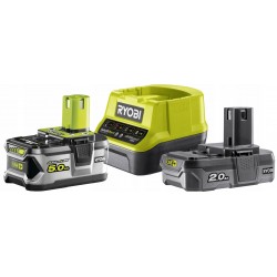 RYOBI ZESTAW COMBO 5 NARZĘDZI WKRĘARKA + 2Ah +5Ah