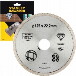 STANLEY TARCZA DIAMENTOWA 125MM PŁYTKI CERAMICZNE