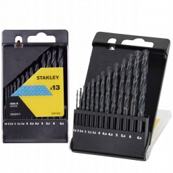 STANLEY STA56015 ZESTAW WIERTEŁ DO METALU 13SZT