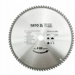 TARCZA WIDIOWA 350X84TX30 MM YT-6083 YATO