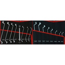 KLUCZE PŁASKO OCZKOWE 6-32 TORX ZESTAW KLUCZY 47sz