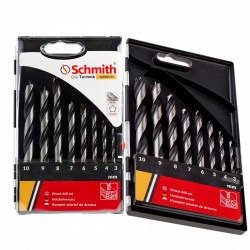 KOMPLET WIERTEŁ DO DREWNA 3-10MM SCHMITH NIEMIECKI