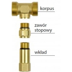 ZAWÓR ANTYZAMROŻENIOWY DO POMP CIEPŁA 1' MONOBLOK