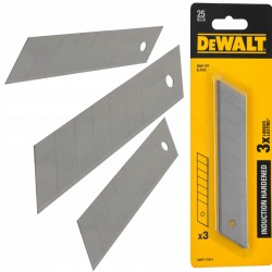 DeWALT DWHT11726 OSTRZA ŁAMANE 25mm HARTOWANE 3szt