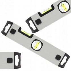 POZIOMNICA ALUMINIOWA 23CM 3 LIBELKI WIDOK PIONOWY