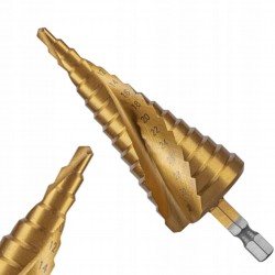 WIERTŁO STOPNIOWE SPIRALNE 4-32 MM HOEGERT TECHNIK