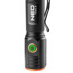NEO LATARKA RĘCZNA AKUMULATOROWA USB IPX 6 C 2000lm LED 5 STOPNI 99-067