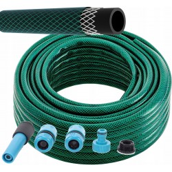 WĄŻ OGRODOWY 3-WARSTWOWY 20BAR 3/4" 30m + ZŁĄCZKI