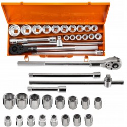 NEO KLUCZE NASADOWE ZESTAW KLUCZY NASADOWYCH 3/4" ZESTAW 21 SZTUK 08-061