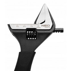 NEO KLUCZ NASTAWNY 200 MM ZAKRES SZCZĘK 0-39MM ODKUWANY ZE STALI CRV 03-014